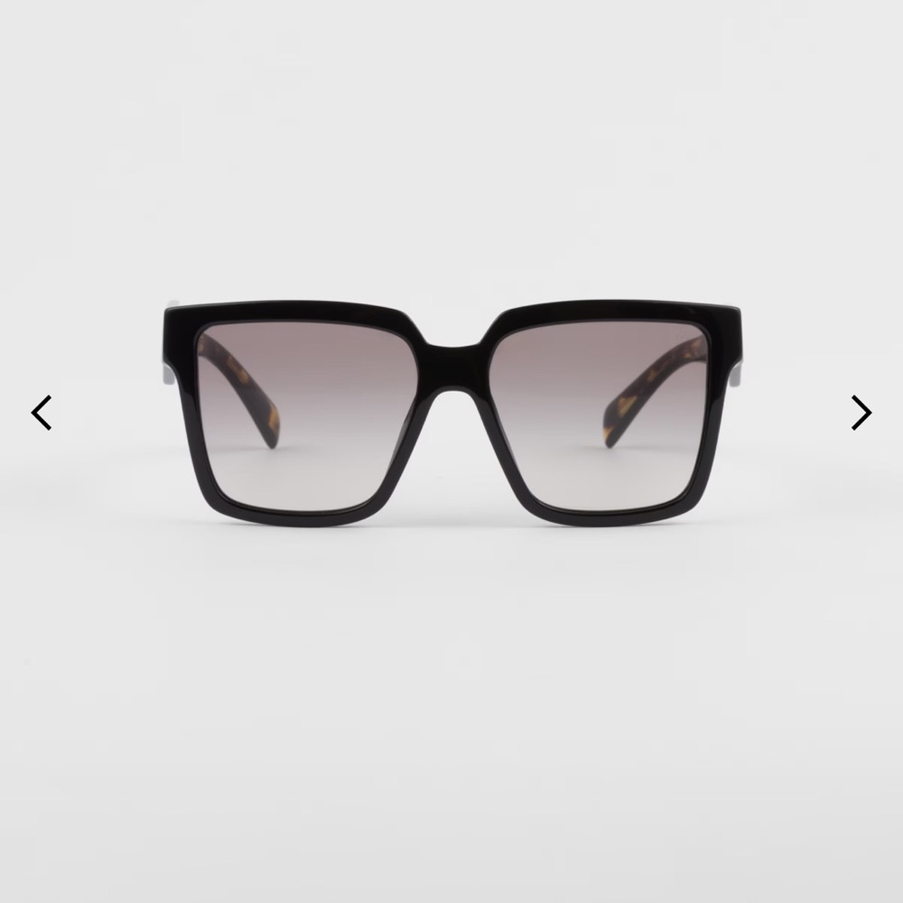 Prada Black and Tortoise Square Sunglasses - Picture 5 of 11